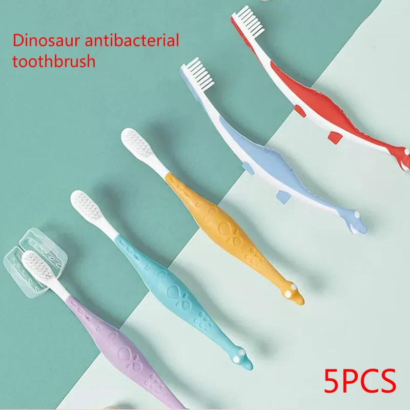 

Children's Little Dinosaur Antibacterial Toothbrush 5 Sets