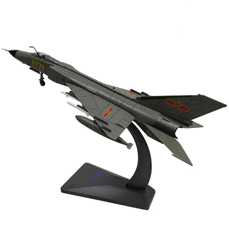Модель самолета J8 из металлического сплава в масштабе 1/72 игрушки для детей