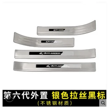 

Stainless steel Door Sill Covers scuff plate guards protection For Mitsubishi Outlander 2013-2018 Car Accessories 4pcs