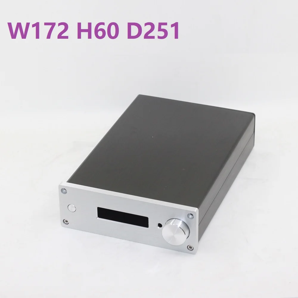 

Алюминиевый корпус BRZHIFI 1706F6 декодер W172 * H60 * D251mm предусилитель мощность DAC усилитель DIY Чехол