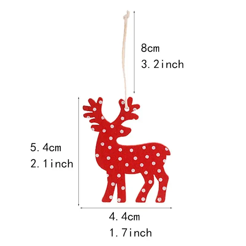 Деревянные деревья олень снеговик, рождественские украшения Подвески Украшения для рождественской елки дома вечерние подарок для детей