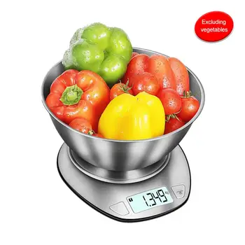 

Digital Scale LCD Electronic Scales Steelyard 3kg 0.1g Kitchen Scales Portable 5kg 1g Postal Food Balance Measuring Weight Libra