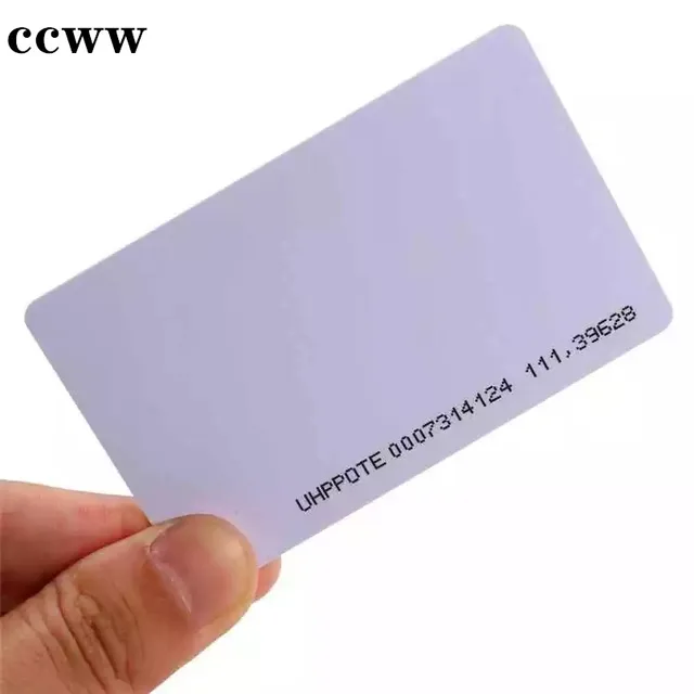 10Pcs 125KHz ID EM4100 TK4100 Read Only Blank Cards RFID Token Tag Proximity Chip Patrol Management Access Control Card 2