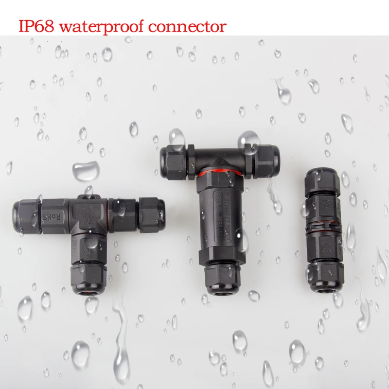 Ip68 à prova dip68 água conector 2 pinos 3 pinos 4 pinos 5 pinos adaptador terminal elétrico conector de fio parafuso pino conector led pino de luz
