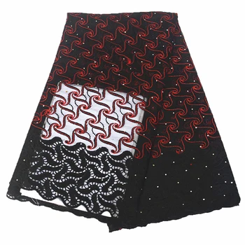 

5yards new arrival lace fabric with stones for african women dress tulle lace lace fabric nigerian 2019 high quality lace