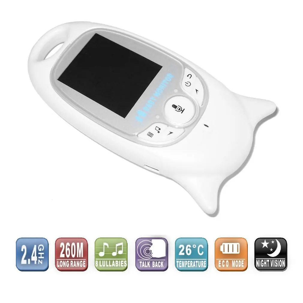 Беспроводной цифровой Видеоняни и радионяни 2 дюймов Цвет Дисплей Камера Ночное