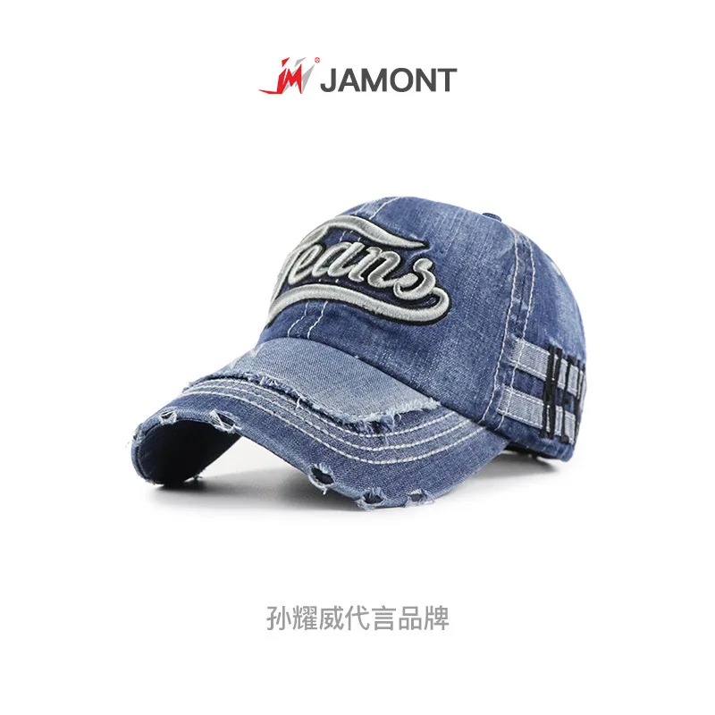 

Retro Cross Border Cowboy Hat Washing Men's Women's Outdoor Casual Comprehensive Baseball Cap Embroidered 2019 New Style Autumn