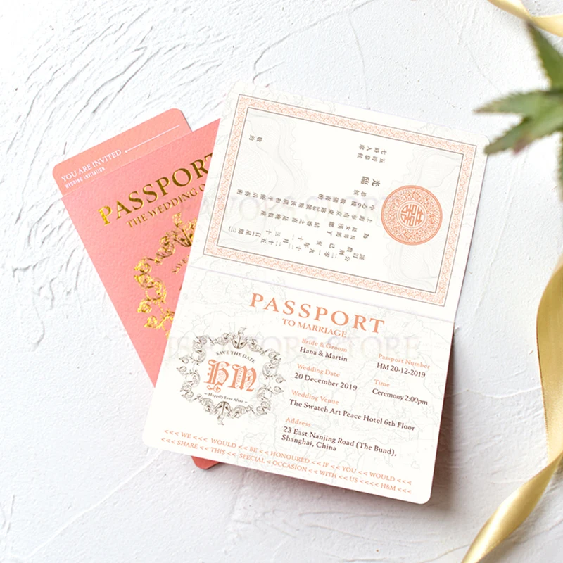 Personalized 50pcs with Envelope Aircraft shape tag passport Air ticket shape photo knot creative p - 4.0004E+12