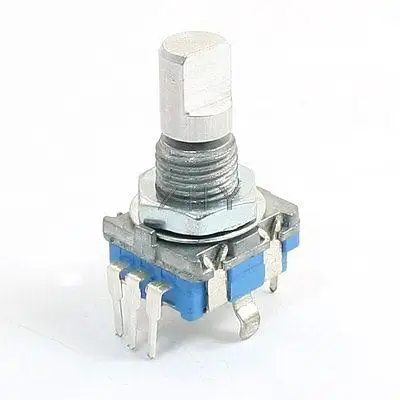 

5Pin D Shaft 20 Detents Points 360 Degree Rotary Encoder w Push Button