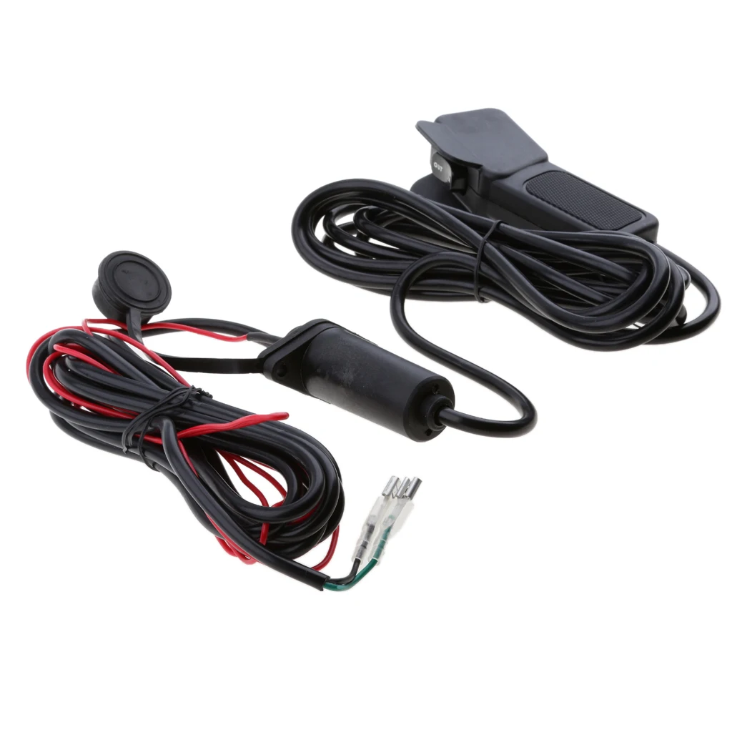ATV Rocker Switch Remote Control Cable Conversion Upgrade Winch Kit Black ATV Rocker Switch Remote Control Cable Conversion Upgrade Winch Kit Black