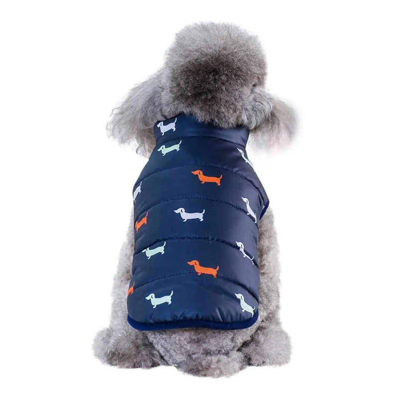 Осенне-зимняя одежда для собак, крутая теплая одежда для собак, куртка для собак с меховым воротником для маленьких и средних собак, куртка для щенков