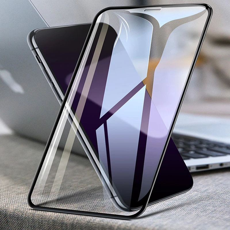100 шт полное покрытие из закаленного стекла для Apple iPhone 11 Pro Max XS XR X 8 7 6 6S Plus Защитная пленка для экрана