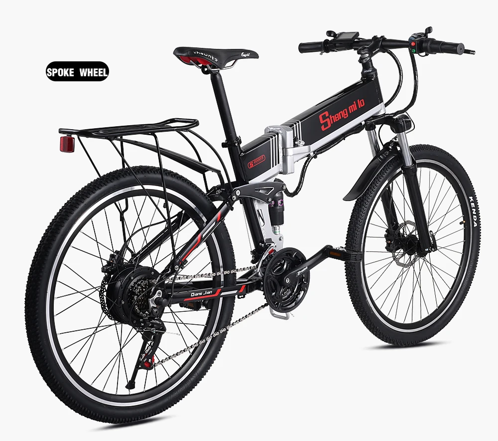 26 дюймов складной Электрический горный велосипед внедорожный ebike электрический велосипед ebike Электрический велосипед