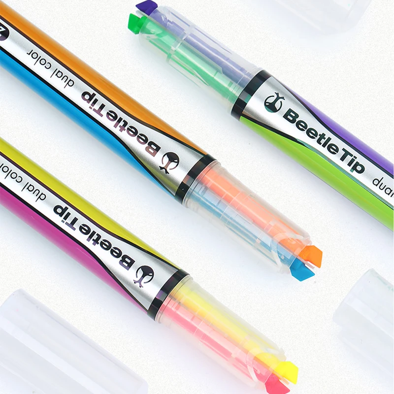 KOKUYO высокий светильник er Beetle Tip двухголовый маркер фломастер Marker Pen цветной