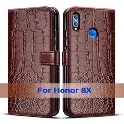 Cute Silicone Magnetic Phone Case with Card Slots - Compatible with Huawei Honor 8X for Honor 8X (Deep Brown)