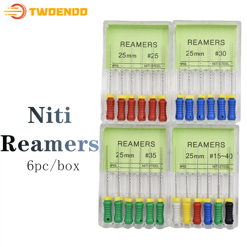 Стоматологические 25 мм #15 40 Niti Reamers 10 коробок/лот ручное использование