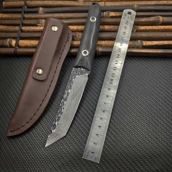 

Hand Forged Spring Steel Outdoor Camping Hunting Sharp Wilderness Survival Knife Straight Knife Samurai Knife Fixed Blade Knife