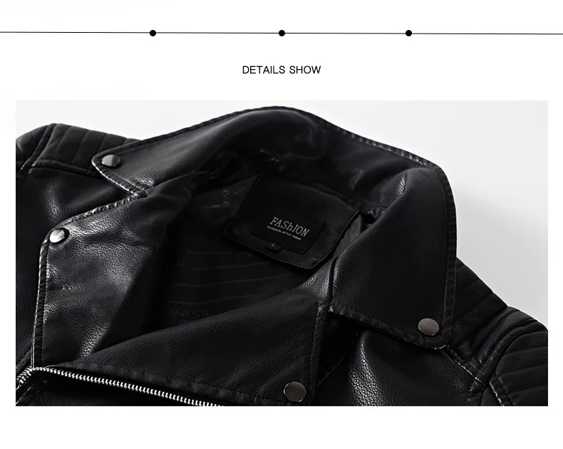 leather bomber Male Fashion Trends Lapel Thick New Men's Leather Jackets/ Autumn Casual Motorcycle PU Jacket Biker Leather Coats Clothing 2021 best leather jackets for men