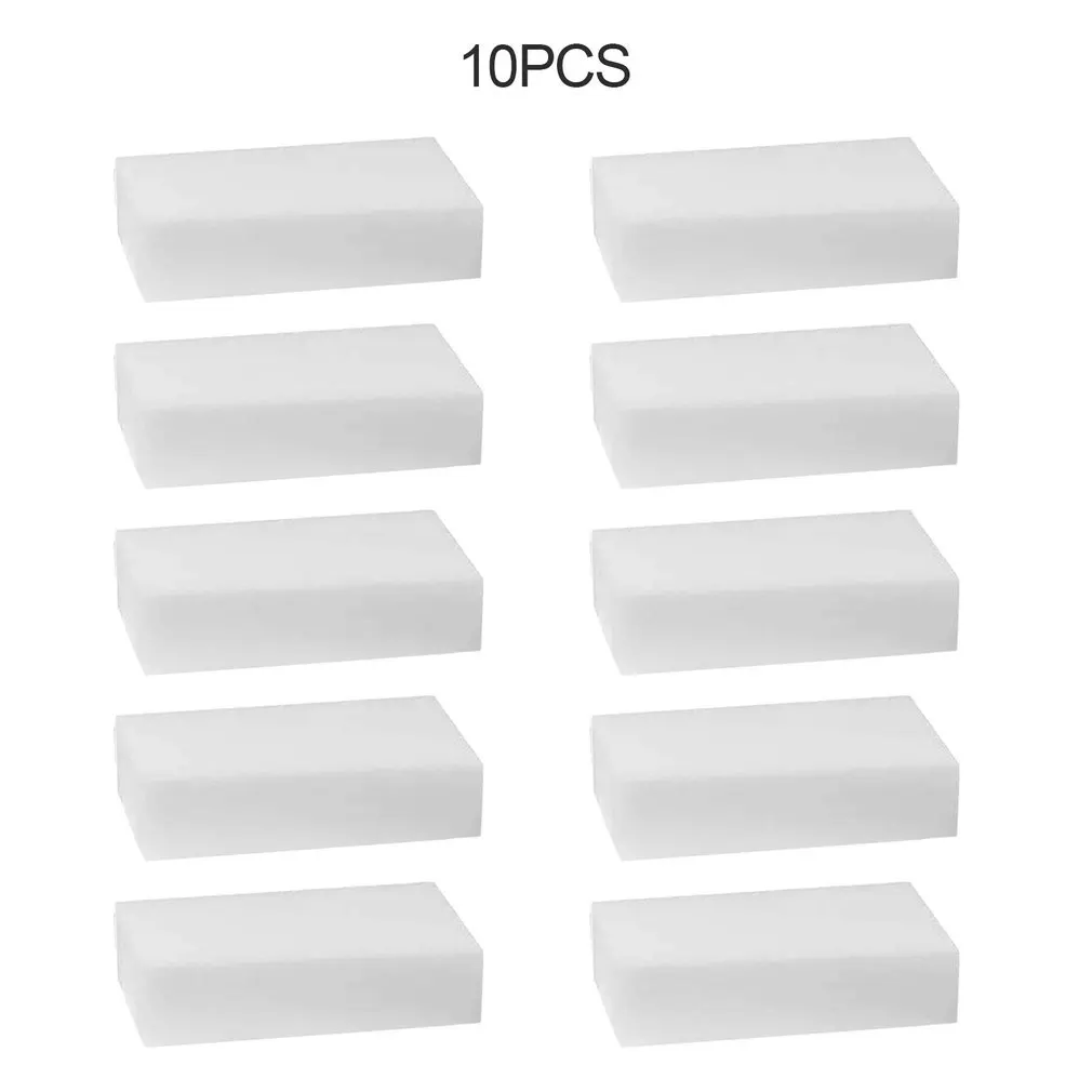 

10pcs/lot White Magic Sponge Cleaner Eraser Multi-functional Cleaner Melamine Sponge for Kitchen Bathroom Cleaning 100x60x15mm