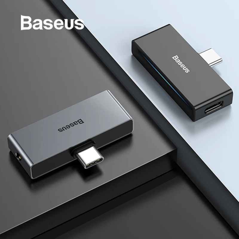 

Baseus USB Type C to 3.5mm Jack AUX USB Adapter for Samsung S9 PD Fast Charge Splitter for Huawei P20 P30 Pro Phone Connector