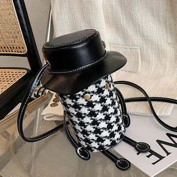 

Autumn and Winter Wild Women's Pouches 2020 Fashion New Fashion Hat Cylinder Bag Trending Unique Messenger Bag