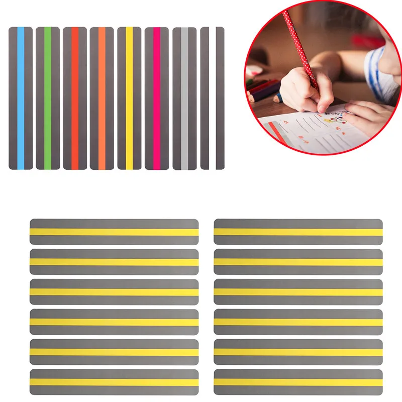 6-8-10-pcs-trasparente-guida-alla-lettura-striscia-materiale-scolastico-evidenziatore-sovrapposizioni-colorate-segnalibro-in-plastica-per-studente-disslexia