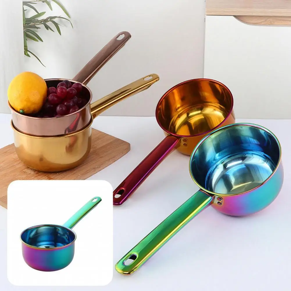 Stainless Steel Durable Large Capacity Bathing Ladle Convenient Water Ladle Bright Color Hotel stainless steel ladle
