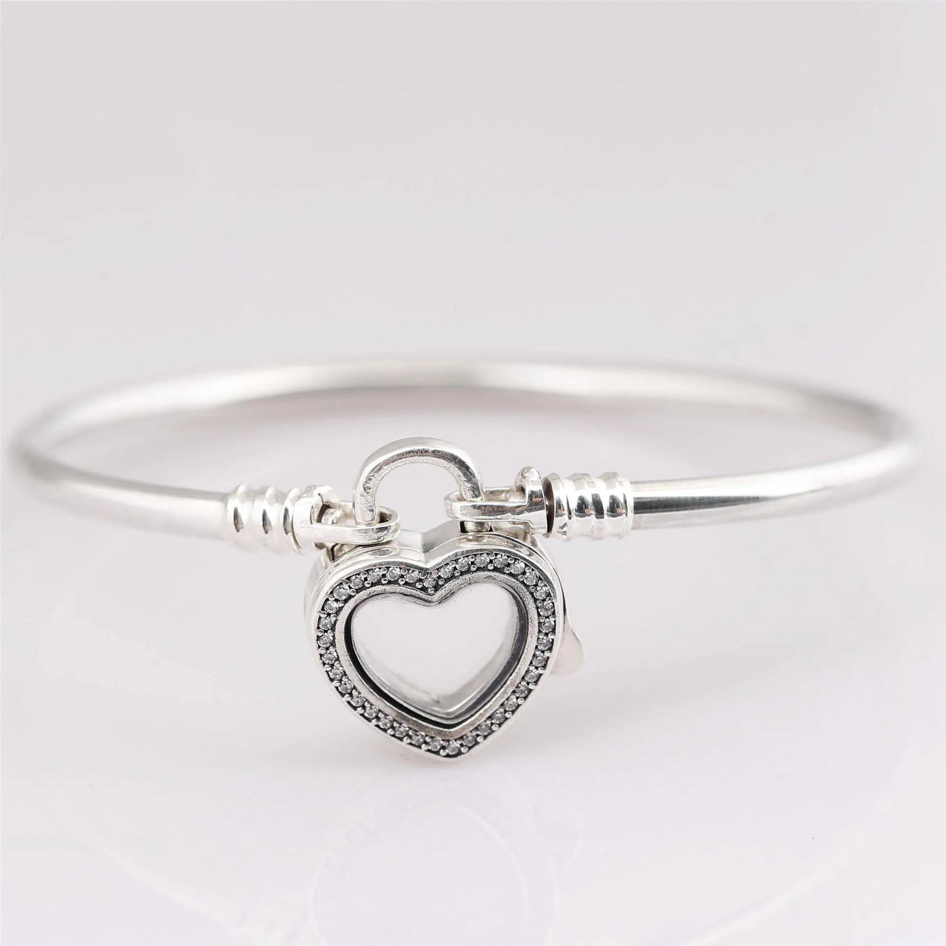 

Free Shipping Real 925 Sterling Silver Love Lock Box Bracelet Fit European Charm Bracelets Women Jewelry
