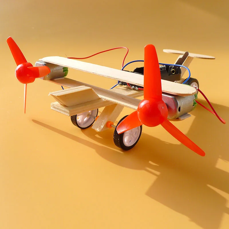 

Science And Technology Small Production Creative Invention DIY Electric Sliding Airplane Handmade Science Experiment Toy Set Tea