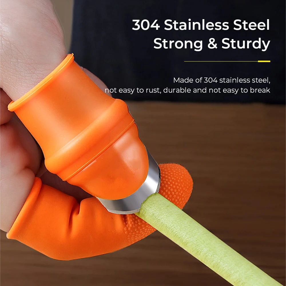 Gardening Silicone Thumb Knife vegetable garden finger protection Cutting Garden Fruit Harvesting Knife Tools Kitchen Gadgets garden tool finger protector finger guard