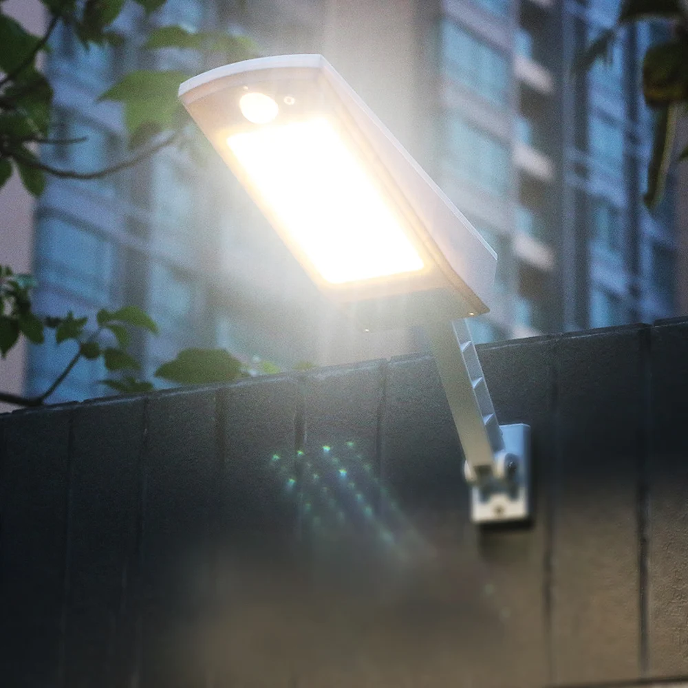 4 шт. Солнечная лампа 3 режима Открытый водонепроницаемый 66 светодиодный настенный светильник на солнечной батарее регулируемый пульт дистанционного управления для сада двора лампы для дорожек