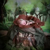 100% Soft Wool Felt Fleece Basket Filler Handmade Round Blanket Layer Photo Shoot Backdrop Newborn Baby Photography Accessories 3