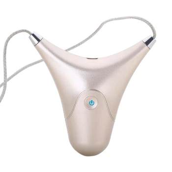 

Hot Personal Wearable Air Purifier Necklace Mini Portable Air Freshener Ionizer Negative Ion Generator Low Noise (Golden)