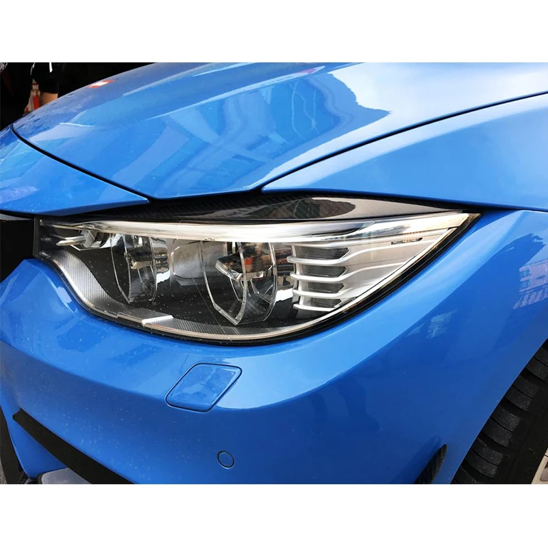 4 Series Carbon Fiber Headlight Eyebrows Eyelids Trims for BMW F32 F33