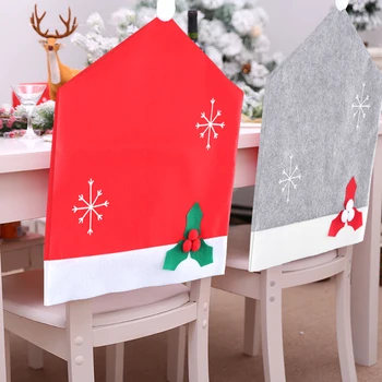 

Christmas Decoration Chair Cover, Soft Simple Snowflake Stool Mat for House Dining Room, Living Room, Hotel, Market