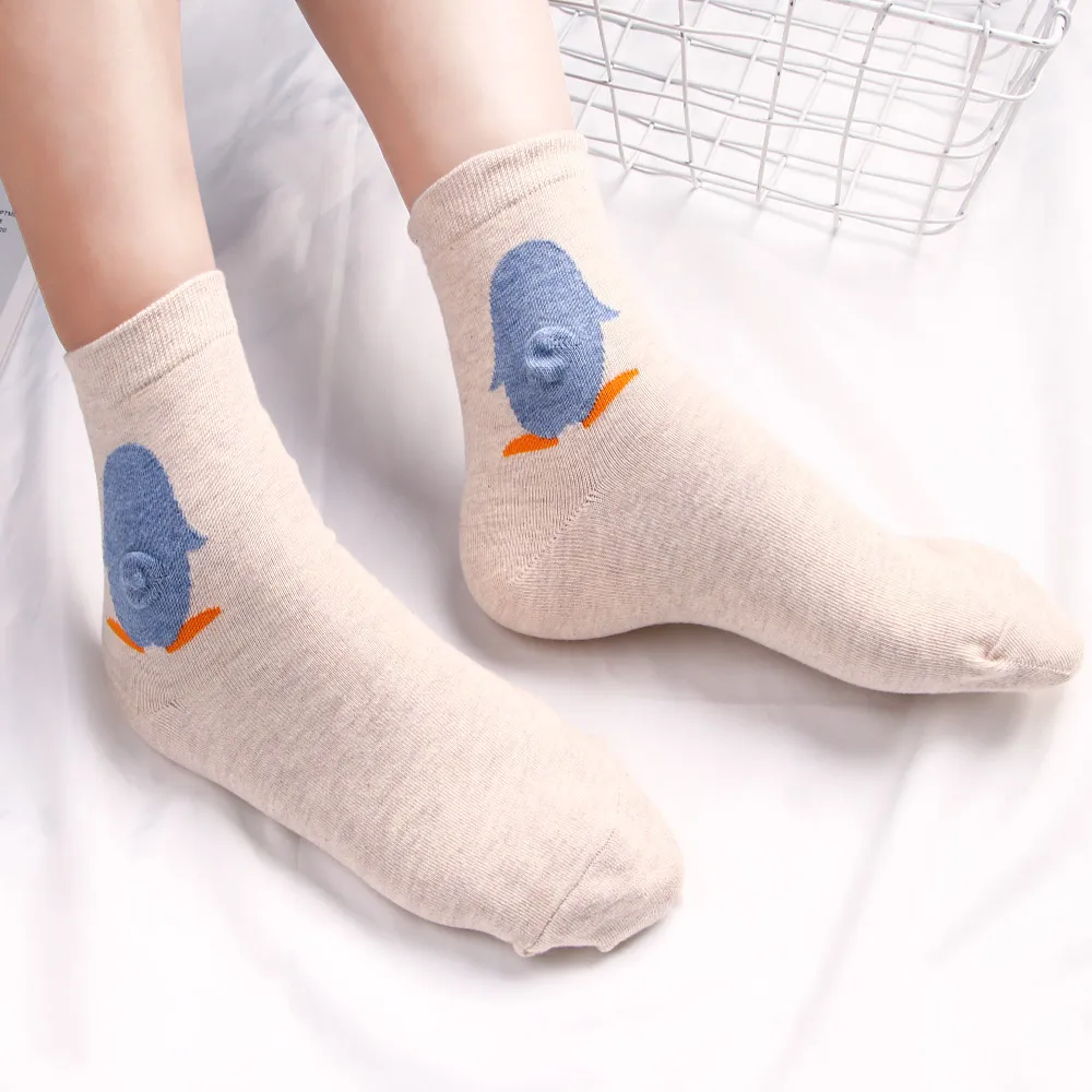 

1 Pair Spring Summer Lovely Cartoon Animal Tail Pattern Short Sock Women Girls Soft Breathable Ankle Sock