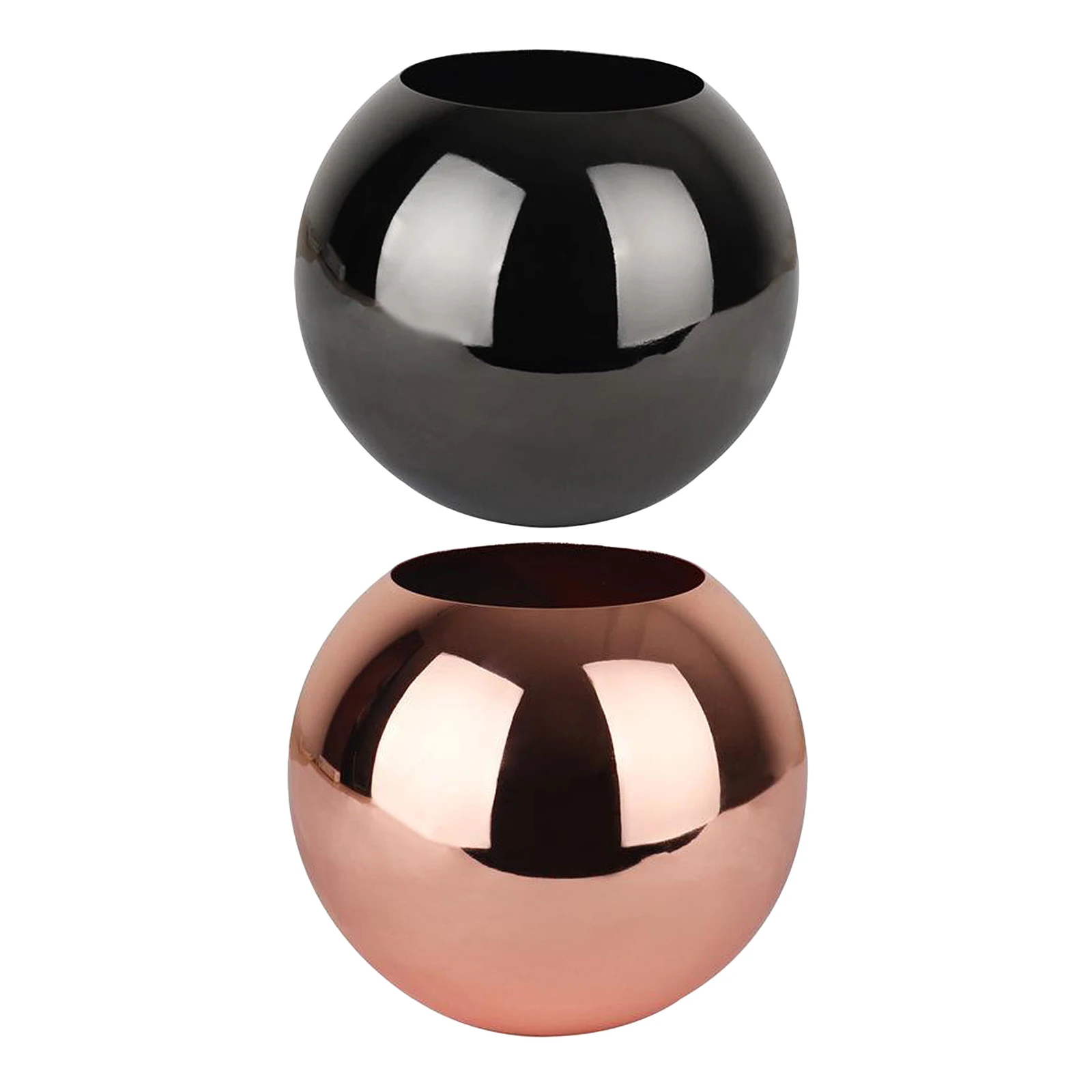 Stainless Steel Planter Sphere Pot for Succulents, Cactus & Small Plants for Desk, Window or Modern Kitchen