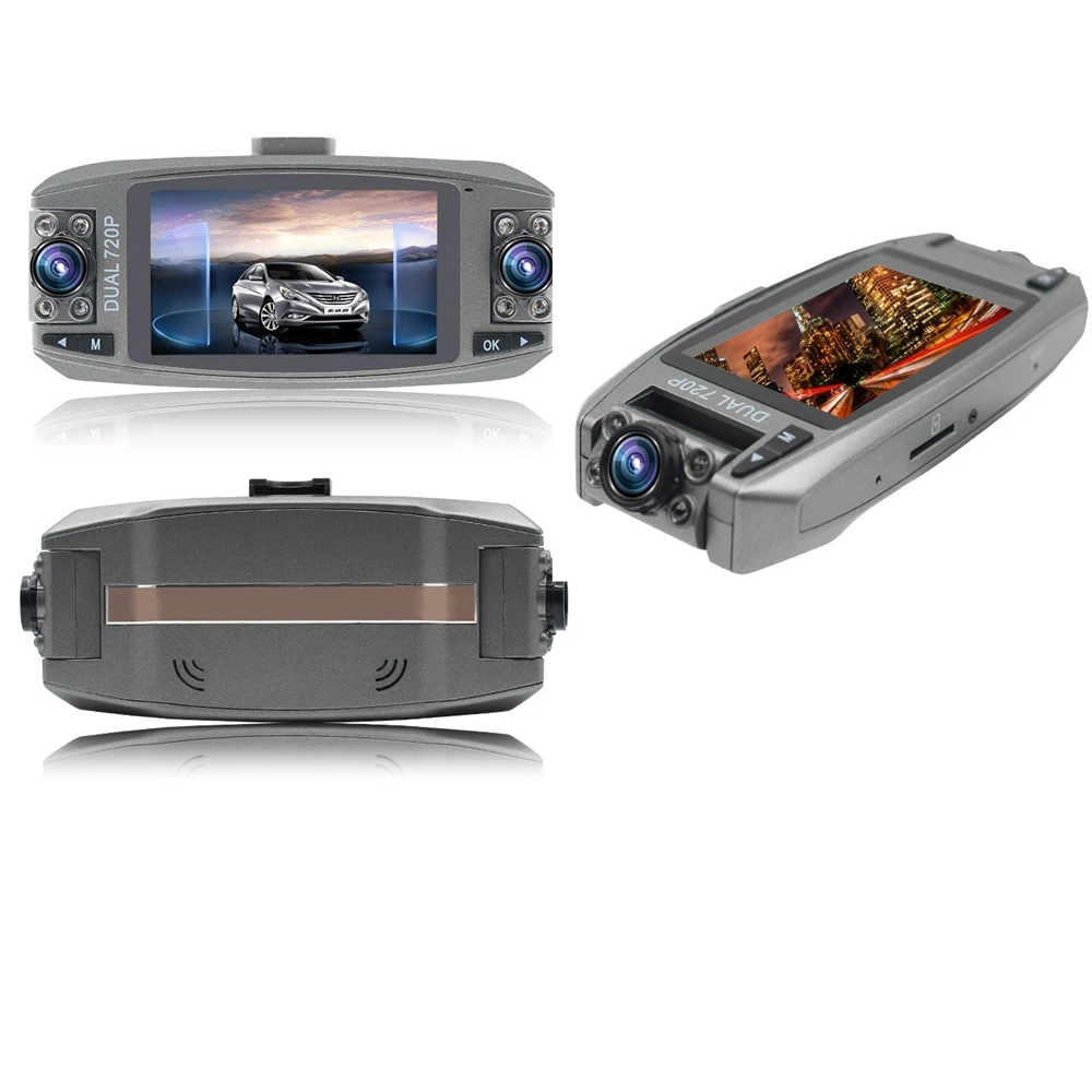 2,7 дюймов Автомобильный видеорегистратор F80 Dash Cam Full HD 720P с двумя объективами g-сенсор Ночная камера видео рекордер Авто регистратор DVRS Dash Cam 5