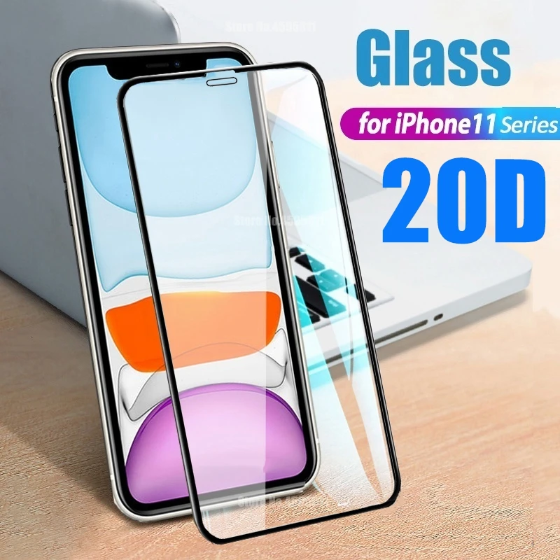 

20D Screen Protector For iPhone 11 Pro MAX 2019 Full Cover Tempered Glass For iPhone 11 Pro MAX 11 Curved Glass Protective Films