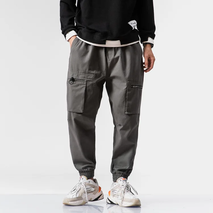 

City Where the Product 2020 Spring New Style Multi-pockets Heavy Water System Tie-dye Men Beam Leg Casual Pants Teenager
