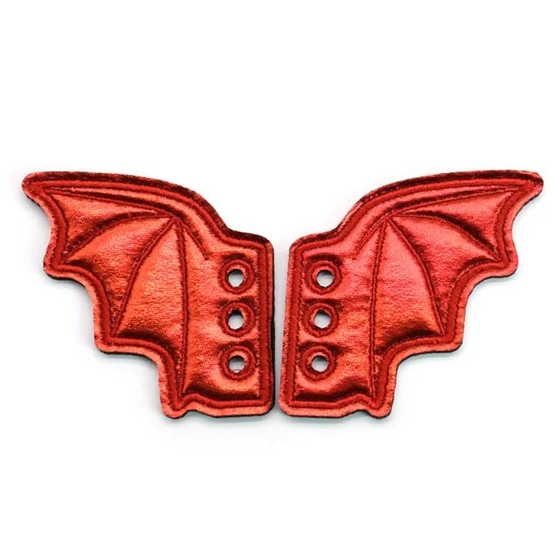 Red Персональные аксессуары для обуви DIY, блестящие крылья для обуви, забавные вечерние подарки для гостей - Цвет: Red