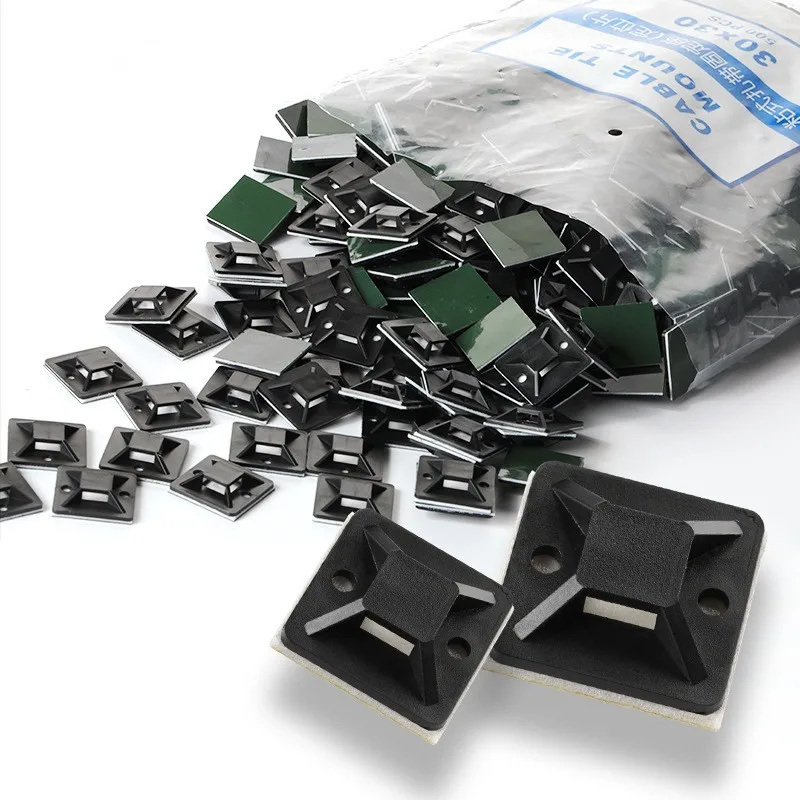 Description Picture 6 of itemCable Tie Bases Mount 3M Glue Wire Removable Self Adhesive Wall Holder Car Fixing Seat Clamps Suction Positioning Sucker100PCS