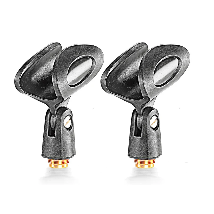 Bolymic Microphone Clamp Mount for Sennheiser MZQ1 Wireless Mic Clip Holder SKM Handheld 2 Pack