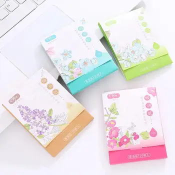 

100pcs Flower Absorbing Sheet Matcha Oily Face Blotting Matting Tissue Protable Absorbent Paper Oil Control Wipes