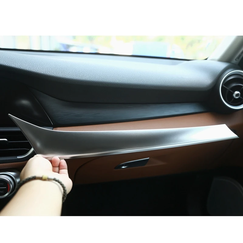 Подходит для Alfa Romeo Giulia центральной консоли декоративная панель Abs Стиль Co-Pilot отделка крышки отделка