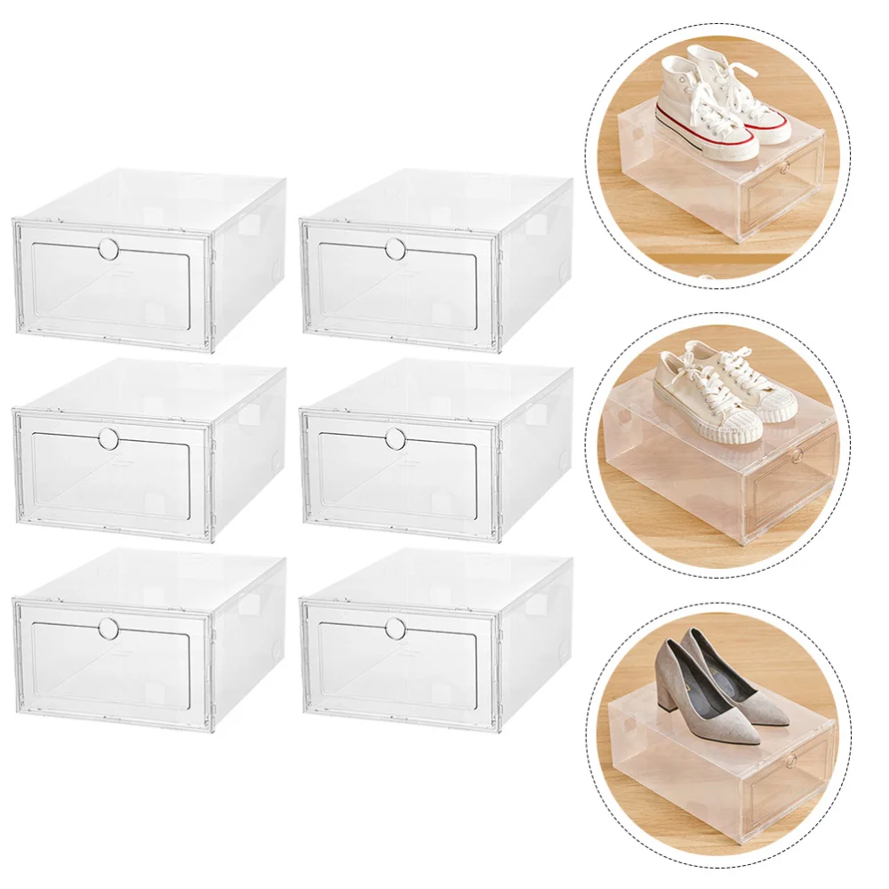 6Pcs Convenient Shoes Case Thickened Storage Boxes Container | Дом и сад