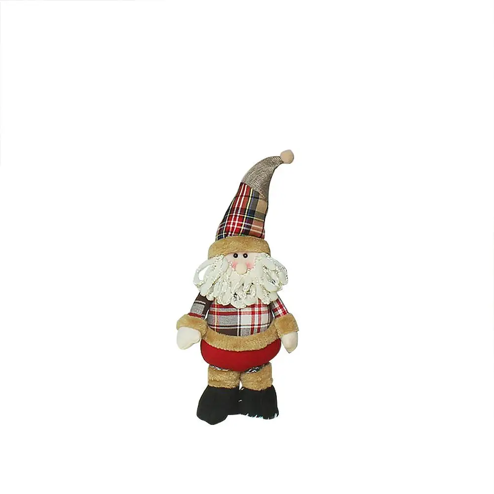 Рождественское украшение куклы Санта Снеговик телескопическая ножная кукла окна Обои для рабочего стола новогодние рождественские украшения для дома - Цвет: Santa Claus