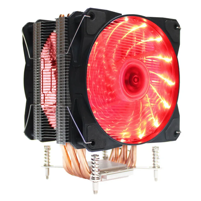 3/4PIN RGB светодиодный Процессор кулер 6-Heatpipe 12V(12 см); 2-вентилятор охлаждения радиатора для LGA 775 1150 1151 1155 1156X58 1366X79 2011