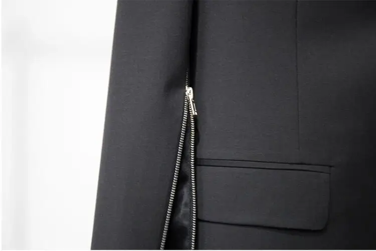 S-6XL! Модные узкие в британском стиле мужская куртка рукав молния декоративный костюм мужчины