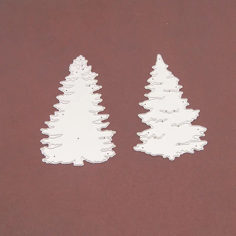 

Christmas Tree Metal Cutting Dies Scrapbooking Craft Mold Cut Die Stencil Handmade Paper Card Make Template Embossing 2021 New